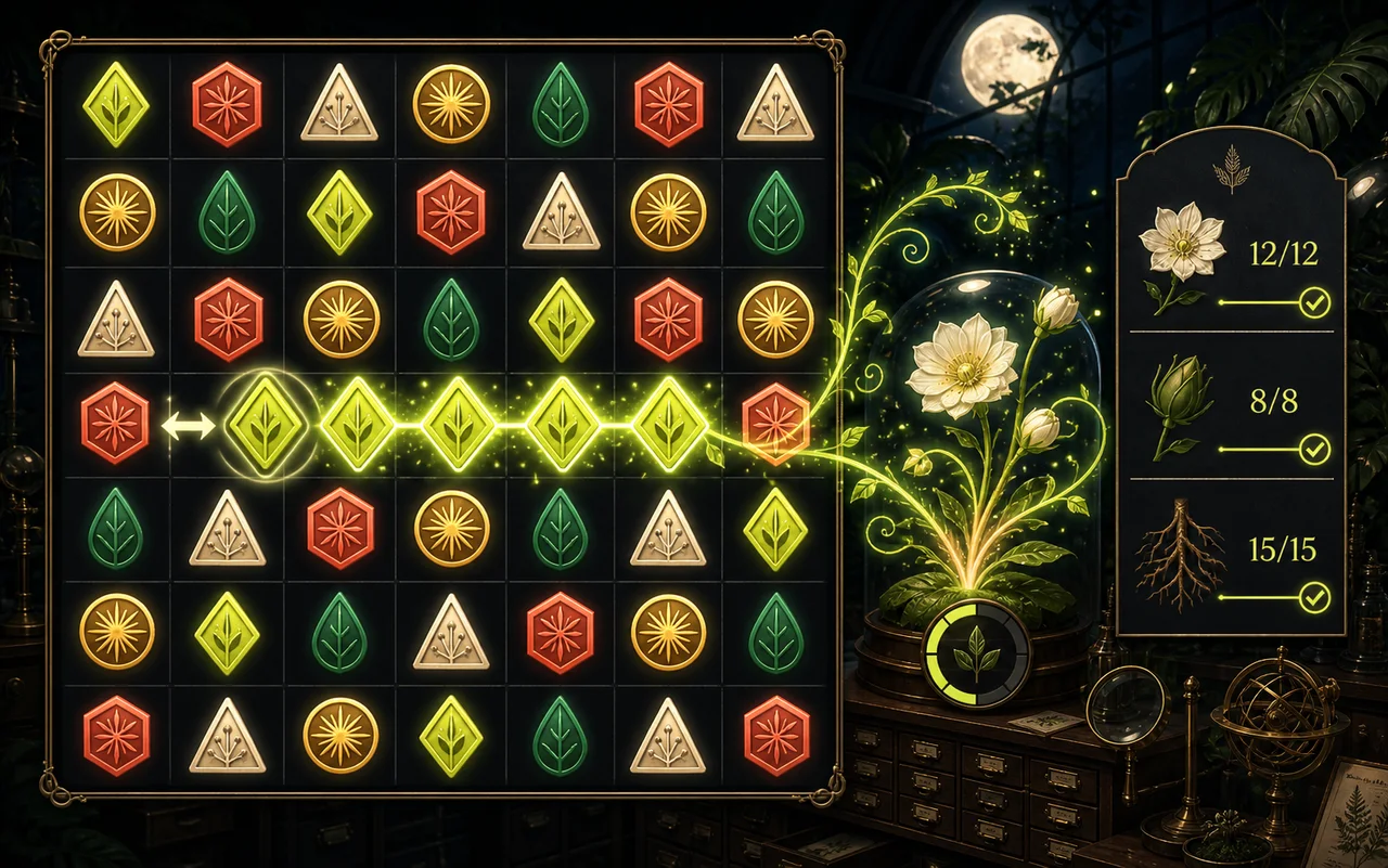 Glyph Garden gameplay reference preview